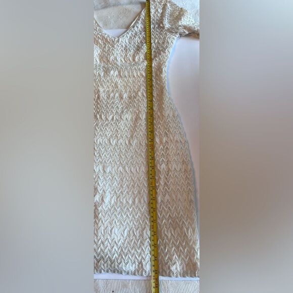 Guess Dress Bodycon Women’s Sz 8 White Y2K Lace - Picture 4 of 10